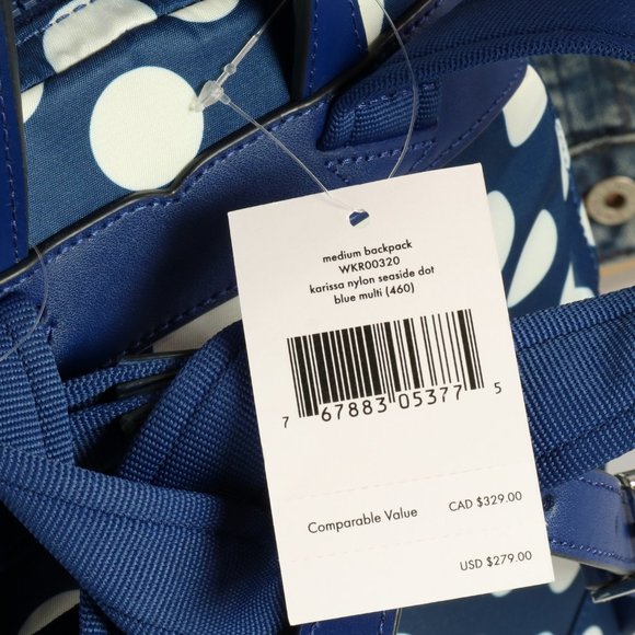 Kate Spade Backpack Karissa Nylon Seaside Dot main image 11